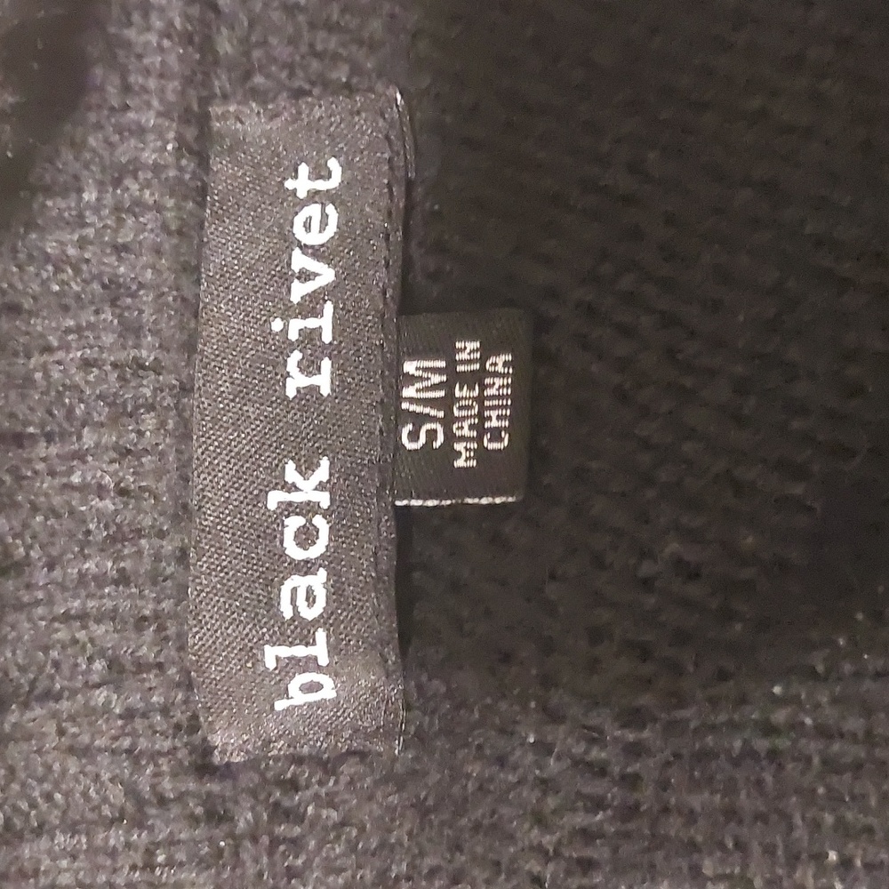 Black Rivet Poncho Sweater - Picture 7 of 8
